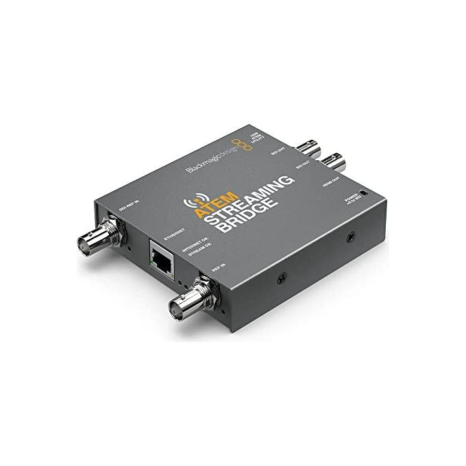 Blackmagic Design SWATEMMINISBPR ATEM Streaming Bridge Convertitore video attivo 1920 x 1080 Pixel 1080p 4:2:2 10 bit colore Grigio