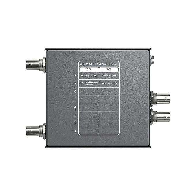 Blackmagic Design SWATEMMINISBPR ATEM Streaming Bridge Convertitore video attivo 1920 x 1080 Pixel 1080p 4:2:2 10 bit colore Grigio