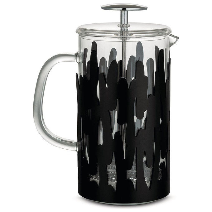 Alessi BM12-8 Caffettiera Barkoffee 8 tazze Acciaio inossidabile Vetro pirofilo colore Argento