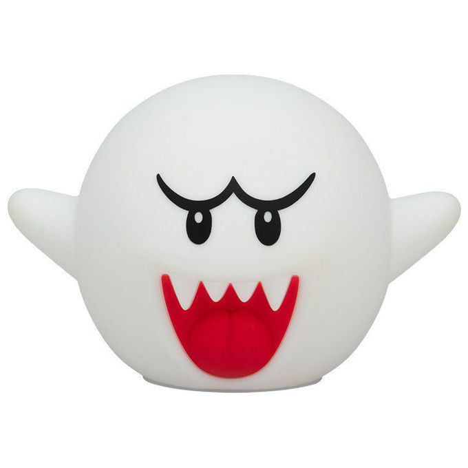 Paladone, Luce Notturna Super Mario Boo, Lampada in Silicone Morbido, 14 cm