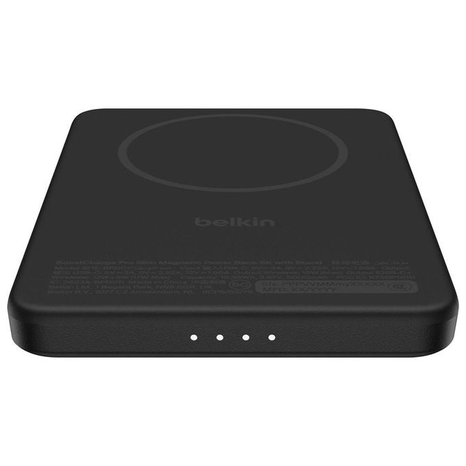 Belkin BPD011HQBK BOOSTCHARGE Slim Magnetico Power Bank 5000 mAh 20 W Wireless Qi2 colore Nero