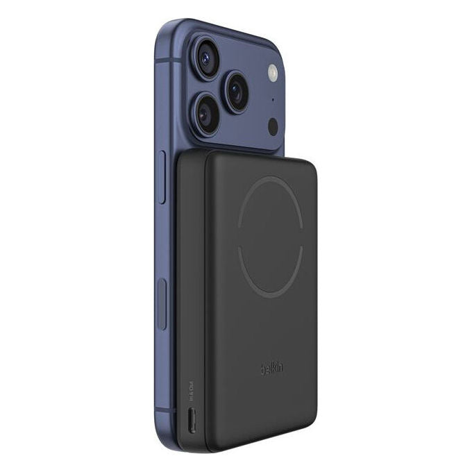 Belkin BPD017HQBK Powerbank 5000 mAh Carica Wireless USB Tipo C 7,5 W colore Nero