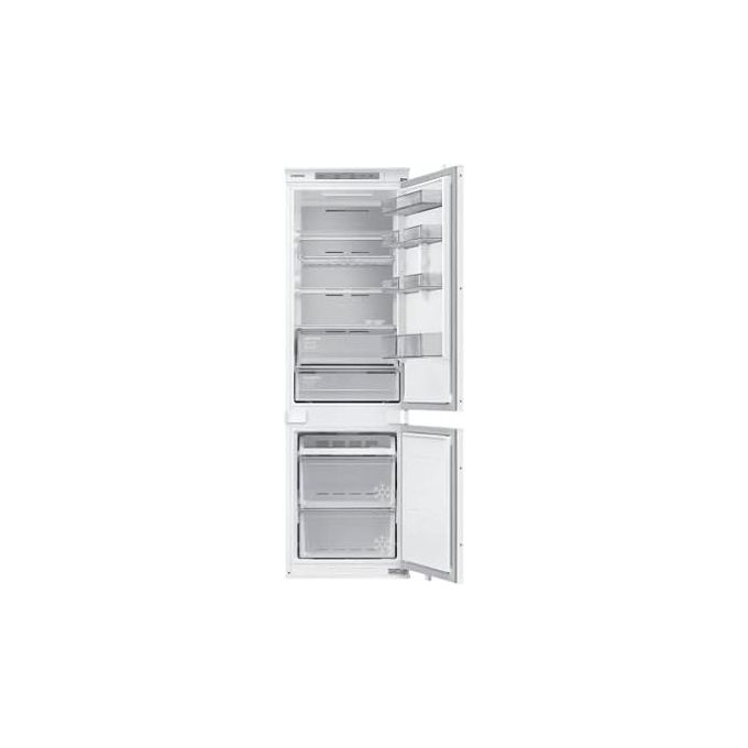 Samsung BRB26705DWW Frigorifero Combinato da Incasso Capacita' 264 Litri Classe energetica D Total No Frost Twin Cooling Plus Portabottiglie Flex 177 cm Bianco
