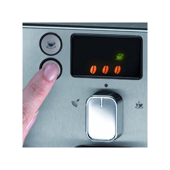 Gaggia RI9305-11 Brera Macchina da Caffe' Automatica per Espresso e Cappuccino Caffe' in Grani o Macinato 1400 W Argento-Nero Brera Black Solo Macchina