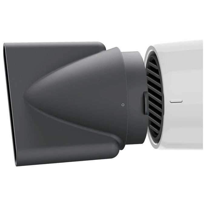 Braun asciugacapelli BRHD155E 1800W, diffusore e concentratore, 2 velocita', aria fredda, Bianco e nero