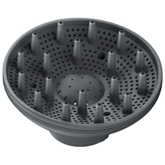 Braun asciugacapelli BRHD155E 1800W, diffusore e concentratore, 2 velocita', aria fredda, Bianco e nero
