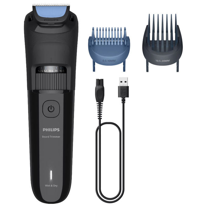 Philips, Regolabarba, Serie 3000 BT3620-15, Lame Arrotondate, Nero