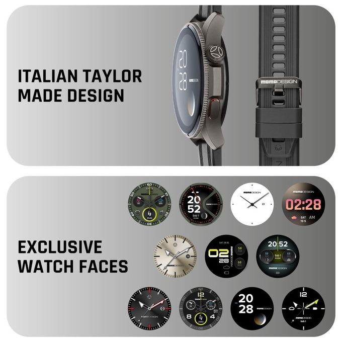 Cellularline, Smartwatch, Display AMOLED 1.43'', Bluetooth, Momo Design