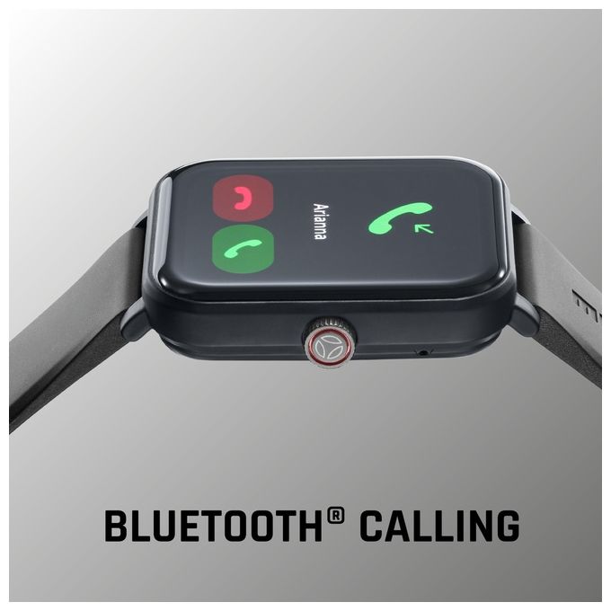 Cellularline, Smartwatch STEALTH, Display 1.83'' TFT, Bluetooth, Nero, Momo Design