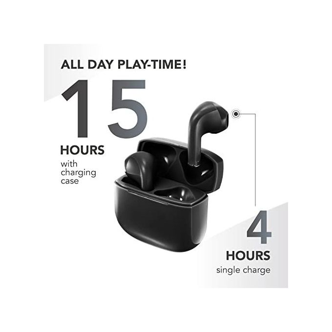 Music Sound Auricolare Bluetooth Tws Swag Nero