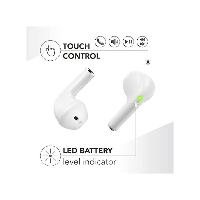 Cellularline BTMSTWSSWAGW Swag Auricolari Bluetooth TWS In-ear Touch Control 20H Autonomia colore Bianco