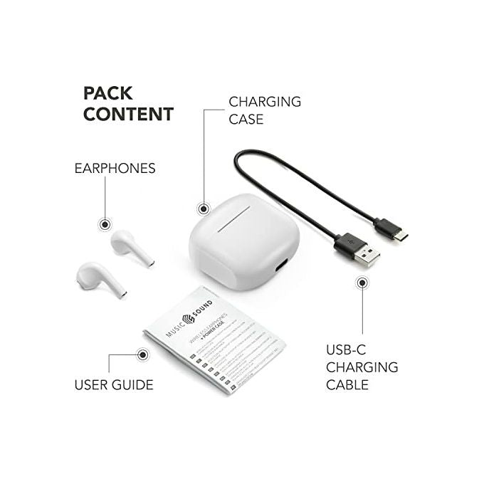 Cellularline BTMSTWSSWAGW Swag Auricolari Bluetooth TWS In-ear Touch Control 20H Autonomia colore Bianco