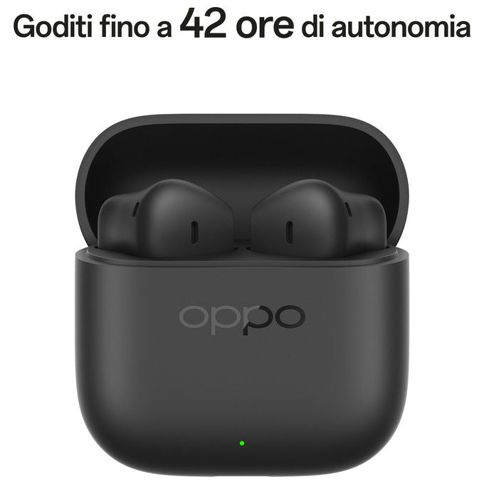 Oppo ENCO BUDS3 Auricolari True Wireless Bluetooth 5.4 Driver 12.4mm 42h IP55 Controlli Touch colore Nero