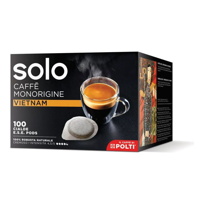 Polti BTAGD100 Solo Caffe' Cialde ESE Monorigine Vietnam 100% Robusta 7 g 100 pz