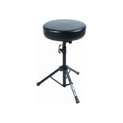 QUIK LOK BX-6 Serie Basic Sgabello per Batteristi e Tastieristi con Seduta Rotonda Regolabile in Altezza su 7 Posizioni 59 80 cm Carico Massimo 80 Kg Struttura in Acciaio colore Nero