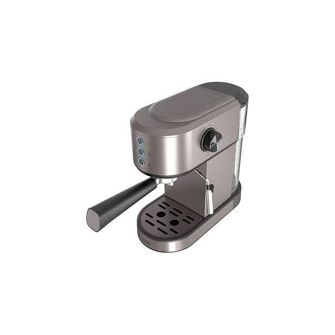 BLACK+DECKER, Macchina Espresso Manuale BXCO1350E, 20 Bar, 2 Tazze, Argento