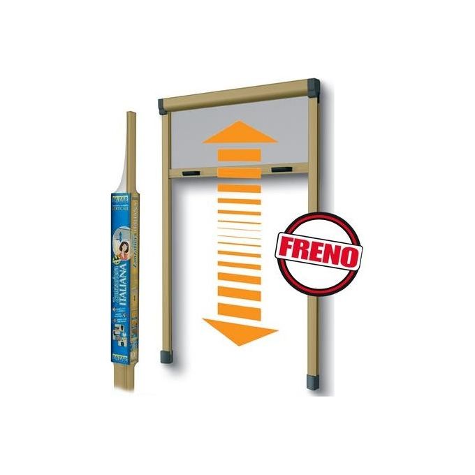 Medal Zanzariera Hobby Avvolgibile in KIT_ per Finestra Anodizzato Bronzo 160x170cm
