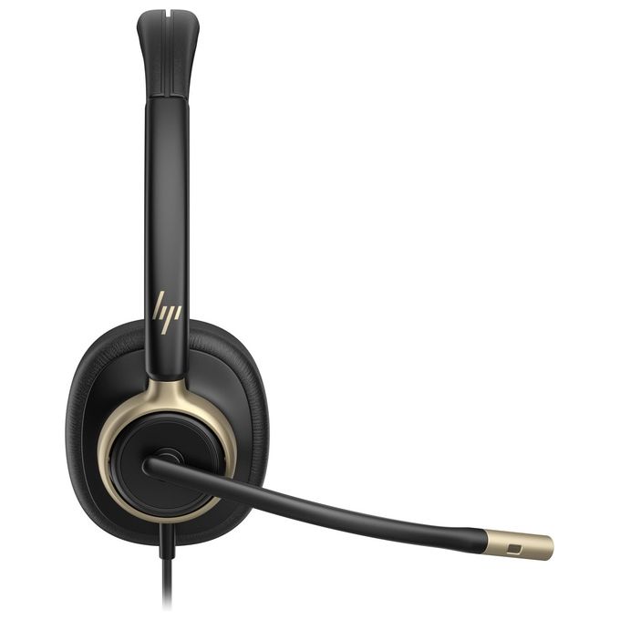 HP Poly C01FCA6 Cuffie cablate stereo Mission 825 USB con cancellazione rumore attiva e microfono integrato colore Nero