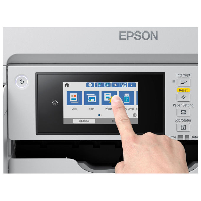 Epson EcoTank Pro ET-M16685 stampante multifunzione inkjet, A3, mono, Wi-Fi, Ethernet, fronte retro, touchscreen 10,9 cm, ADF, 550 fogli, PCL