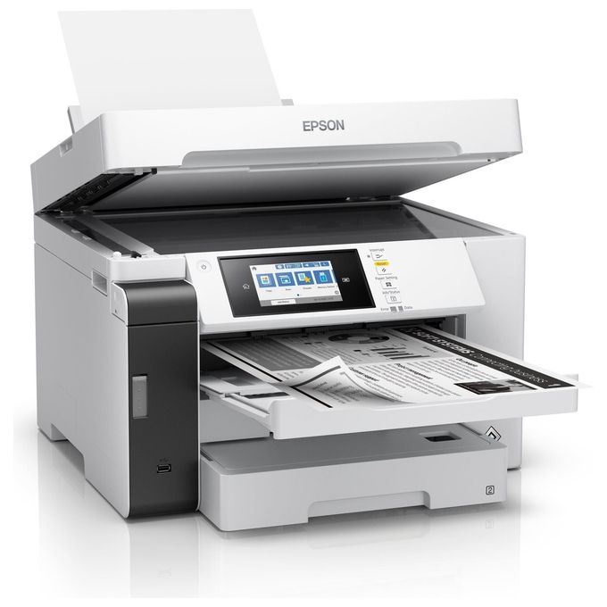 Epson EcoTank Pro ET-M16685 stampante multifunzione inkjet, A3, mono, Wi-Fi, Ethernet, fronte retro, touchscreen 10,9 cm, ADF, 550 fogli, PCL
