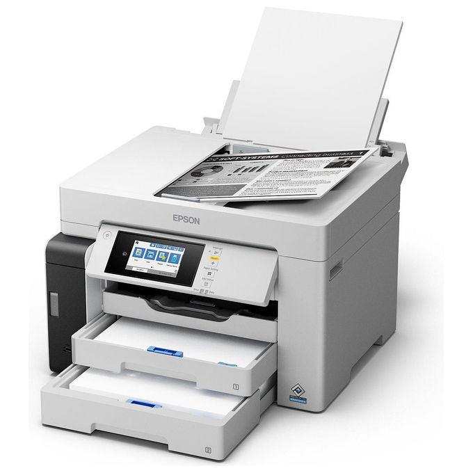 Epson EcoTank Pro ET-M16685 stampante multifunzione inkjet, A3, mono, Wi-Fi, Ethernet, fronte retro, touchscreen 10,9 cm, ADF, 550 fogli, PCL