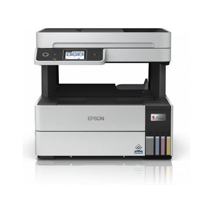 Epson EcoTank ET-5185, stampante multifunzione inkjet, stampa copia scansione fax, A4, Wi-Fi Ethernet, fronte retro, ADF, touchscreen