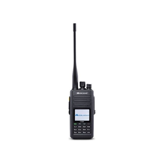 Midland CT990-EB Ricetrasmettitore Dual Band VHF UHF 10W IP67 Batteria 3600mAh colore Nero