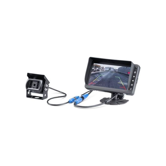 Midland C1617 Truck Guardian Wired Retrocamera Camion Camper Full HD 720p 3 Telecamere Visione Notturna 18 LED IR IP69K 110° cavo 20m colore Nero