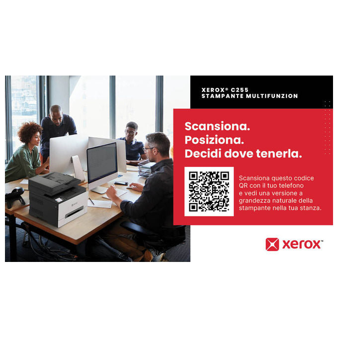 Xerox C255V_AEU C255 A4 Stampante Multifunzione Laser a Colori 25 ppm Wi-Fi Ethernet Fax colore Bianco