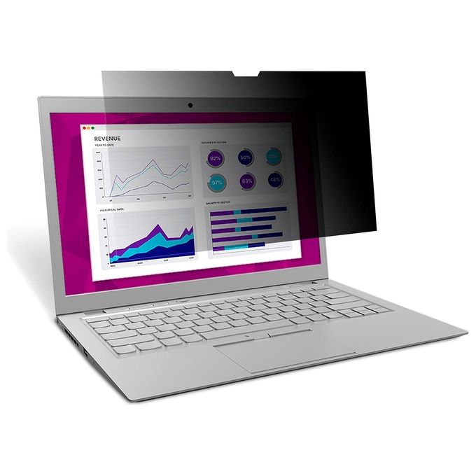 3M BPTMS003 Filtro di privacy per Microsoft Surface Go 4 tecnologia Nano-louvre riduzione luce blu angolo di vista 60 gradi colore Nero