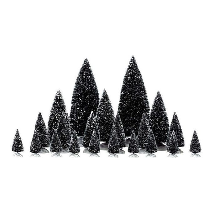 LEMAX 04768 Assorted Pine Trees Set di 21 Alberi senza Luci Tema Natalizio colore Multicolore