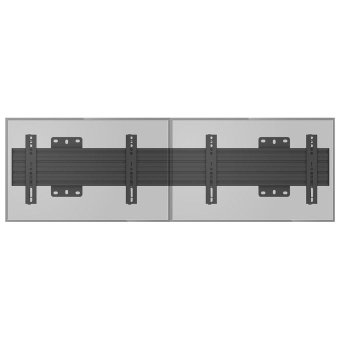 Multibrackets 7000 Supporto per Display Espositivi 2x 68 6 81 3 Pollici VESA 75x75 200x200 Fino a 30 Kg Colore Nero