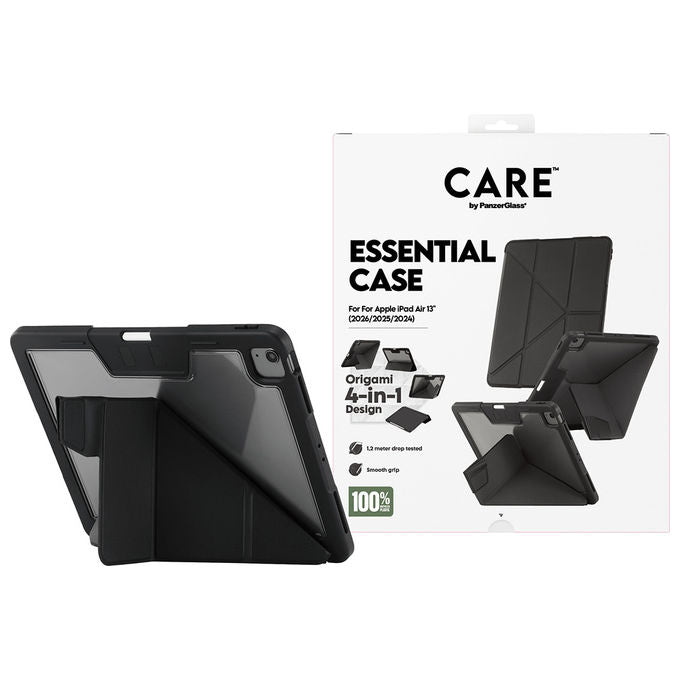 PanzerGlass CR31677 CARE by PanzerGlass Essential Case Cover per iPad Air 13'' (2024-2026) colore Nero