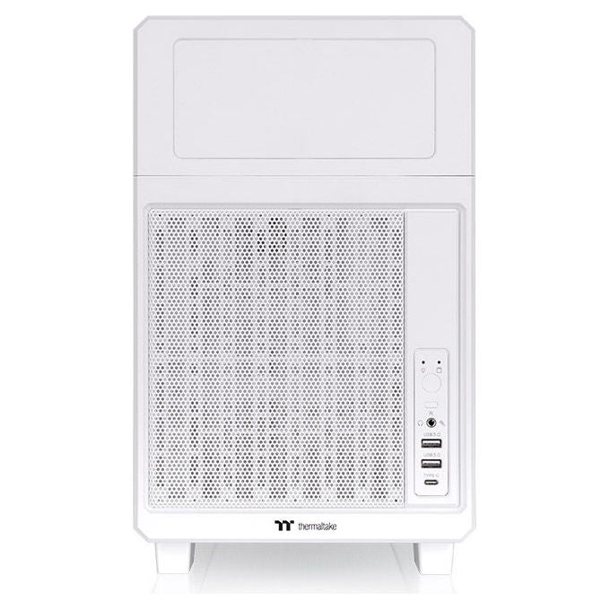 Thermaltake TR200 Snow White Case PC Mini-ITX e Micro ATX con Filtro Antipolvere 5 Slot Espansivi 2 Vani 3.5'' 1 Vano 5.25'' colore Bianco