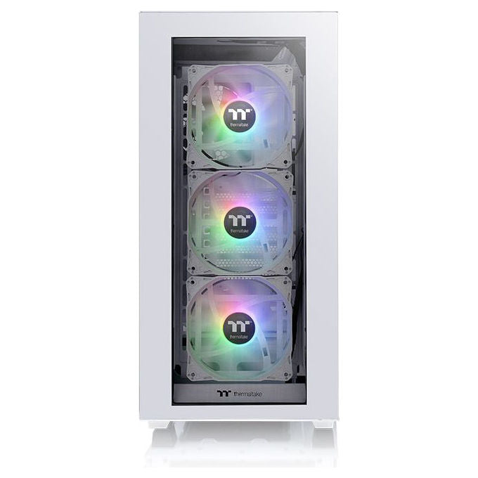Thermaltake CA-1S2-00M6WN-01 Divider 300 TG Snow Case Midi Tower ATX con Vetro Temperato e ARGB colore Bianco