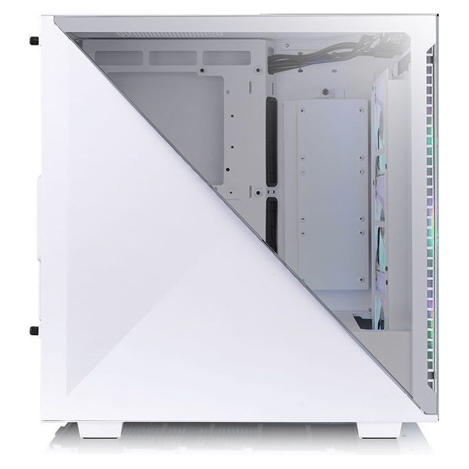 Thermaltake CA-1S2-00M6WN-01 Divider 300 TG Snow Case Midi Tower ATX con Vetro Temperato e ARGB colore Bianco