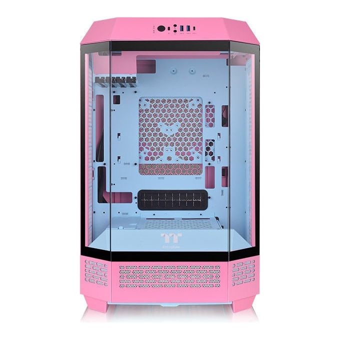 Thermaltake CA-1Y4-00SAWN-00 The Tower 300 Bubble Pink Case PC Micro Tower con Vetro Temperato colore Rosa