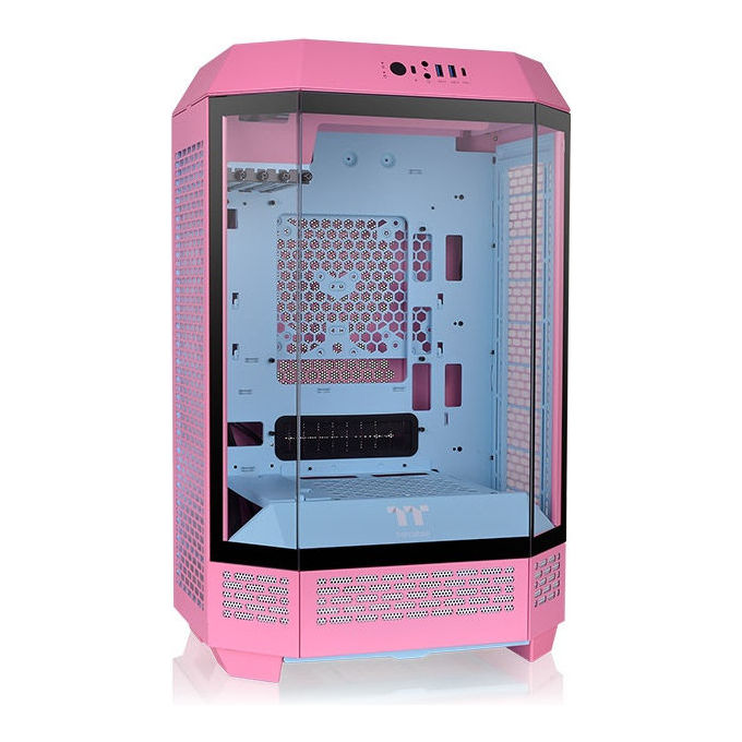 Thermaltake CA-1Y4-00SAWN-00 The Tower 300 Bubble Pink Case PC Micro Tower con Vetro Temperato colore Rosa