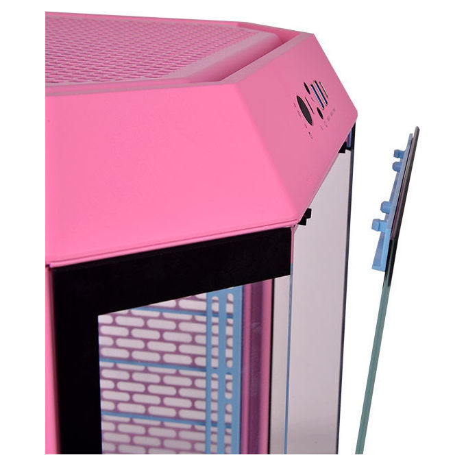 Thermaltake CA-1Y4-00SAWN-00 The Tower 300 Bubble Pink Case PC Micro Tower con Vetro Temperato colore Rosa