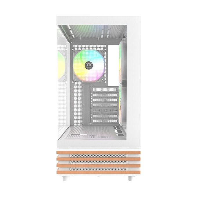 Thermaltake CA-1Y7-00M6WN-WS View 270 Plus WS Midi Tower con Illuminazione ARGB e Pannelli in Vetro Temperato colore Bianco
