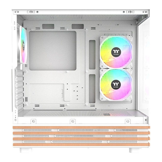 Thermaltake CA-1Y7-00M6WN-WS View 270 Plus WS Midi Tower con Illuminazione ARGB e Pannelli in Vetro Temperato colore Bianco