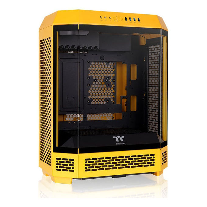 Thermaltake CA-1Z1-00M4WN-00 Tower 600 Case PC Midi Tower ATX con Vetro Temperato e Illuminazione RGB 2x 140 mm Preinstallate colore Giallo