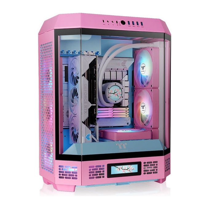 Thermaltake 4711475648579 The Tower 600 Chassis Tower ATX fucsia con vetro temperato colore Fucsia