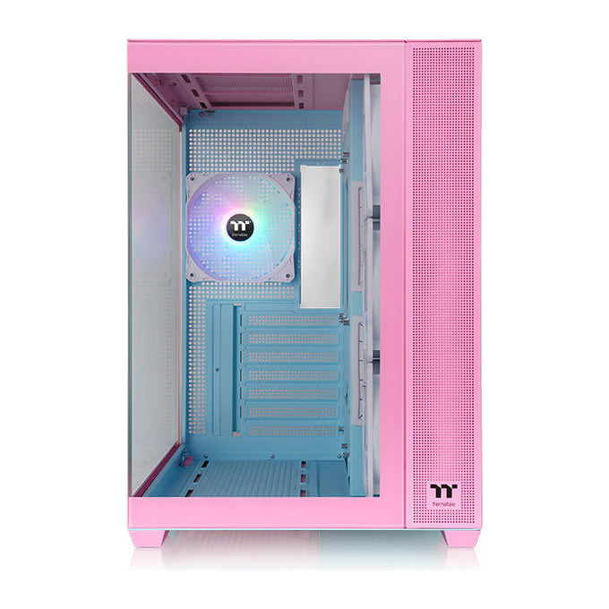 Thermaltake CJ1117977 View 380 TG Case PC Mid-Tower ATX con Illuminazione ARGB Vetro Temperato colore Rosa