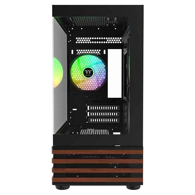 Thermaltake CA-1Z4-00M1WN-WT View 170 WS ARGB Case per PC Micro Tower con Illuminazione ARGB Vetro Temperato colore Nero