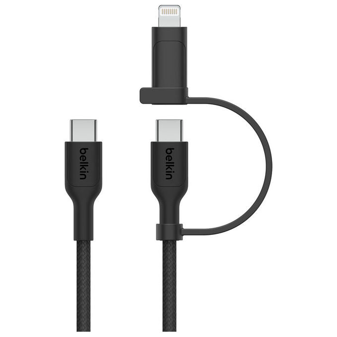 Belkin CAC003HQ1.5MBK BoostCharge Pro cavo USB 2.0 1.5 m USB C a USB C Lightning 60 W colore Nero