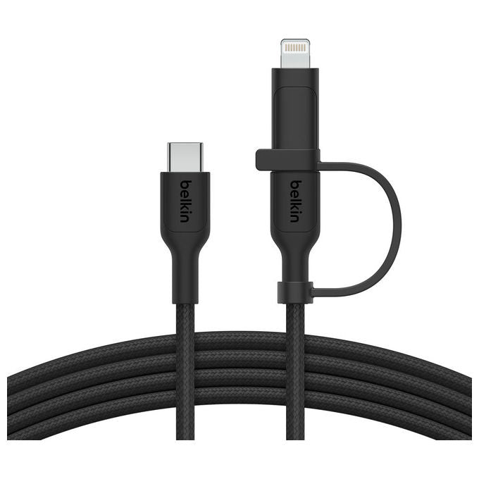 Belkin CAC003HQ1.5MBK BoostCharge Pro cavo USB 2.0 1.5 m USB C a USB C Lightning 60 W colore Nero