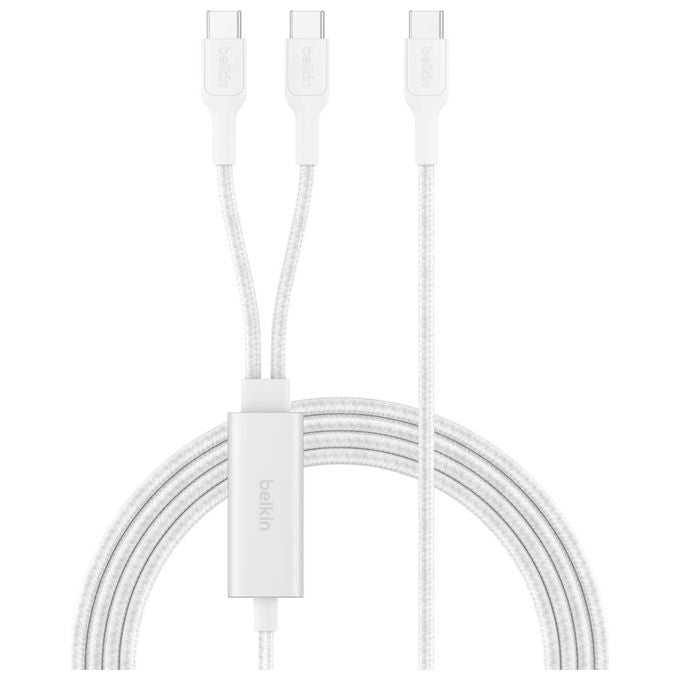 Belkin CAC004HQ15MWH BOOSTCHARGE PRO Cavo USB-C Doppio Fino a 140W 1.5m colore Bianco