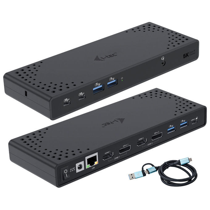 I-tec, Docking Station USB 3.2 Type-C, CADUA4KDOCKPDL2, Nero