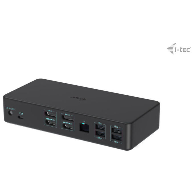 I-tec, Docking Station Dual 4K, USB 3.0, USB-C e Thunderbolt 3, Alimentazione 100W